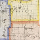 Vintage Map of Cayuga County, New York 1840