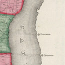 Vintage Map of Seneca County, New York 1840