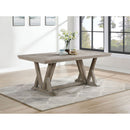 Ruston - Rectangular Dining Table With Trestle Design - Gray