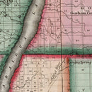 Vintage Map of Ontario County, New York 1840