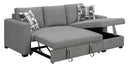 Pensole - Reversible Pop - Up Sleeper Sectional by Unique Piece Furniture