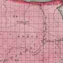 Vintage Map of Wayne County, New York 1840
