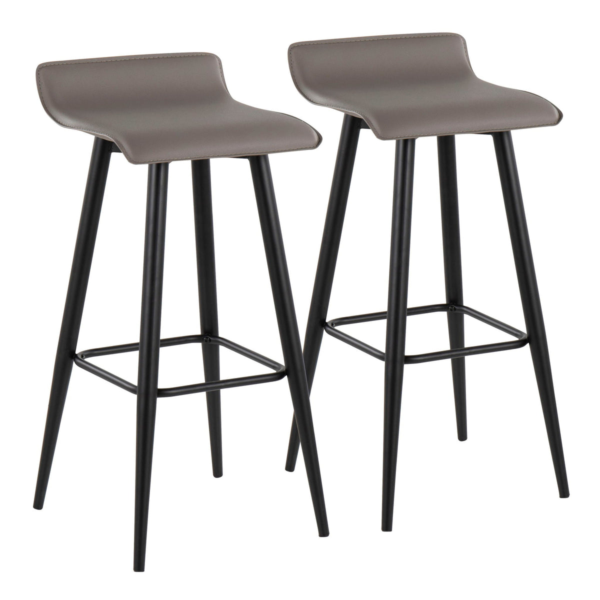 Ale - Contemporary Fixed Height Bar Stool (Set of 2), photo 5 of 20