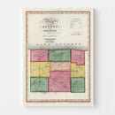 Vintage Map of Orleans County, New York 1840