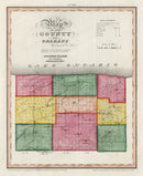 Vintage Map of Orleans County, New York 1840