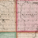 Vintage Map of Genesee County, New York 1839