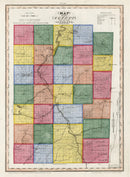 Vintage Map of Allegany County, New York 1840