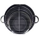 Heavy Duty Round Bbq Grill 17" Steel Charcoal Smoker For Outdoor Cooking - Black by HouseOfZazla