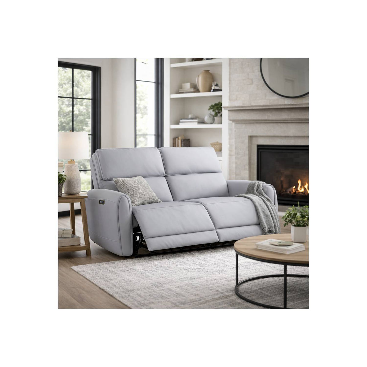 Jeromie - Power Motion Loveseat With USB Port - Gray, photo 2 of 6