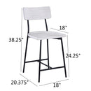 Badin - Counter Stool - White Washed by HouseOfZazla