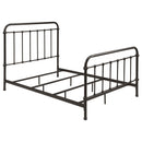 Livingston Metal Full Open Frame Bed Dark Bronze