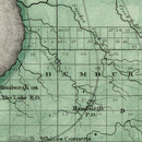 Vintage Map of Erie County, New York 1839