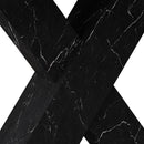 Modern Rectangle Dining Table With Stretchable TopAnd X Shape Legs by HouseOfZazla