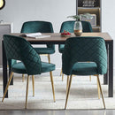 Dining Chairs With Metal Legs And Hollow Back Upholstered Dining Chairs by HouseOfZazla