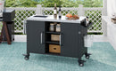 K&K 55.5" Outdoor Kitchen Island with Sink by HouseOfZazla