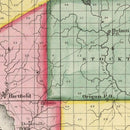 Vintage Map of Chautauqua County, New York 1840