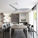 Indoor Ceiling Fan Without Light, 6 Speeds Reversible DC Motor, 3 ABS Blade Ceiling Fan White For Bedroom - White by HouseOfZazla
