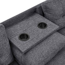 Camden - Power Sectional Sofa With Storage Ottoman And Built In Charging Ports - Gray by Unique Piece Furniture