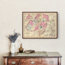Vintage Map of Morris County, New Jersey 1872