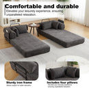 Convertible Sleeper Sofa Bed With Cylindrical Pillow by HouseOfZazla