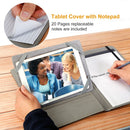 Organizer Case For 9.7in Tablet PC Business Tablet Portfolio w/ A5 Notepad Paper Pad Card Holder