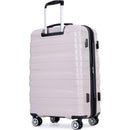 3 Piece Luggage Sets PC Lightweight & Durable Expandable Suitcase with Two Hooks, Double Spinner Wheels, TSA Lock, (21/25/29) Sand