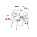 Accent Chair, leisure single chair with Golden feet