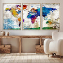 World Map Canvas Print – Framed Travel Map Wall Art for by MyGreatCanvas | Canvas Wall Art Prints | Photo Prints & Wall Decor