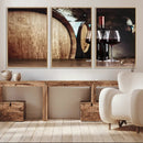 Wine and Barrel Wall Art Canvas Print by MyGreatCanvas | Canvas Wall Art Prints | Photo Prints & Wall Decor