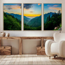 Green Forest Wall Art Canvas Print
