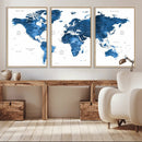 World Map Canvas Print – Framed Detailed Map of the World by MyGreatCanvas | Canvas Wall Art Prints | Photo Prints & Wall Decor