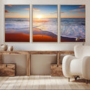 Tropical Ocean Sunset Wall Art Canvas Print, Golden Beach by MyGreatCanvas | Canvas Wall Art Prints | Photo Prints & Wall Decor