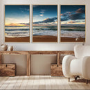Ocean Beach Wall Art Canvas Print Sunset Artwork Print