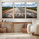 Recovery Road Wall Art Canvas Print