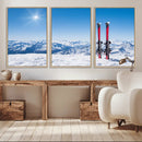Ski Season Snow Wall Art Canvas Print
