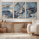 Multipanel Marble Fluid Effect Wall Art Abstract Canvas Wall