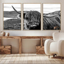 Longhorn Steer Canvas Print Wall Art, Highland Cow Canvas by MyGreatCanvas | Canvas Wall Art Prints | Photo Prints & Wall Decor