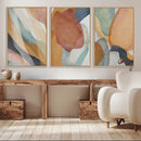Boho Wall Art Canvas Print Set, Watercolor Boho Wall Art