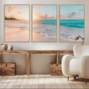 Beach Wall Art - Stunning Ocean Sunset Canvas Print with
