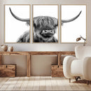 Scottish Highland Cow Cattle Art Print Wall Art Canvas Print by MyGreatCanvas | Canvas Wall Art Prints | Photo Prints & Wall Decor