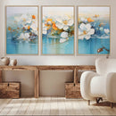 Abstract Flower Wall Art Canvas Print