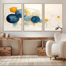 Geometric Blue Orange Abstract Wall Art Canvas, Geometric by MyGreatCanvas | Canvas Wall Art Prints | Photo Prints & Wall Decor