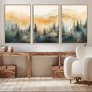 Abstract Forest Print - Mountain Wall Art | Autumn Landscape