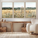 Wildflower Field Wall Art Canvas | Nature-Inspired Landscape