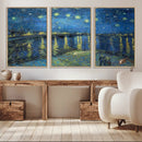 Vincent van Gogh Starry Night over the Rhone Abstract Wall