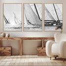 Yacht Sailboat Regatta Canvas Wall Art Canvas Print