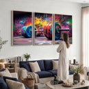 Abstract Graffiti Barbell Canvas Wall Art – Urban Fitness