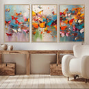 Abstract Butterfly Wall Art Canvas Print
