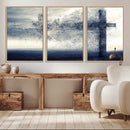 Jesus and the Fading Cross Wall Art Print – Symbol of Faith, by MyGreatCanvas | Canvas Wall Art Prints | Photo Prints & Wall Decor