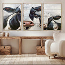 Vintage Baby and Mom Cattle Wall Art Canvas Print by MyGreatCanvas | Canvas Wall Art Prints | Photo Prints & Wall Decor